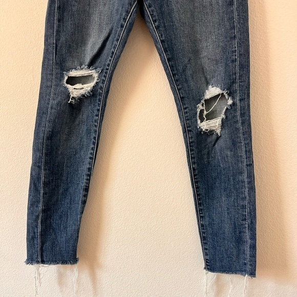 Levi’s Wedgie Skinny Medium Wash High Rise Button Fly Tough Love Blue Jeans 26 - Picture 7 of 16